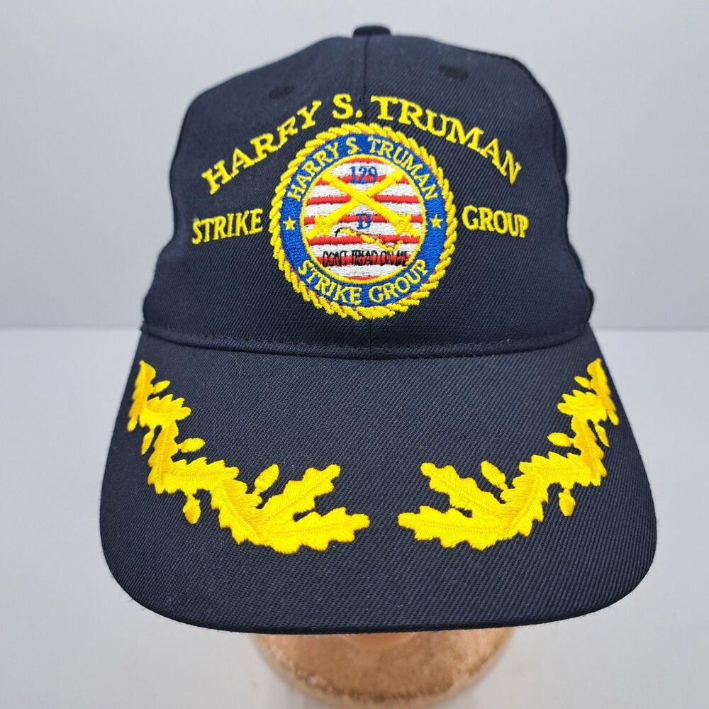 Harry S Truman Strike Group Hat K Products Navy Blue Military Snapback Cap USA